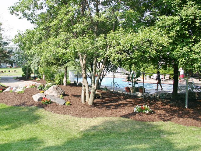 Outdoor courtyard